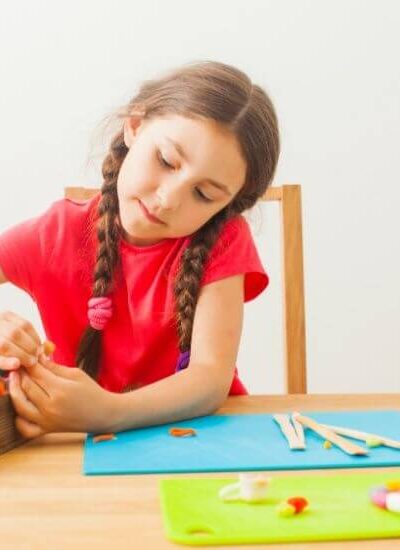 Using play-doh to strengthen fine motor skills