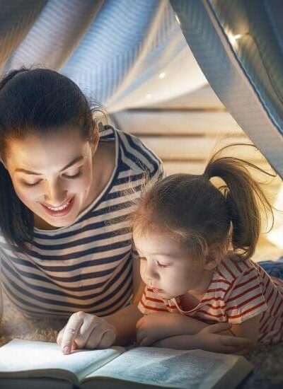 Reading with a preschooler is a simple activity you can do at home