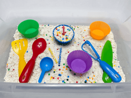 Baking Sensory Bin by Discovery Play