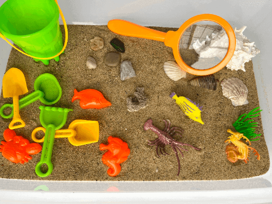 Beach Sensory Bin