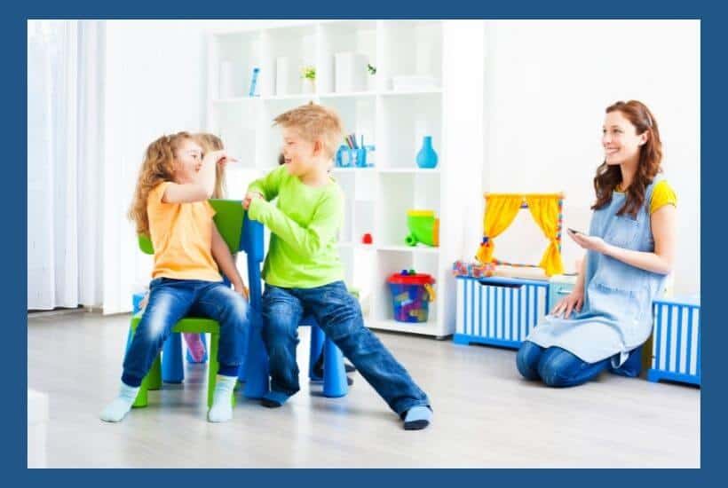 Children learning social skills through play
