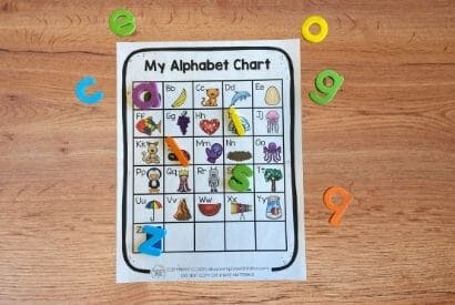 Alphabet Chart Magnet Match