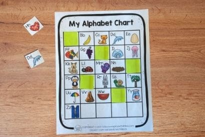 Alphabet Chart Search and Find Game