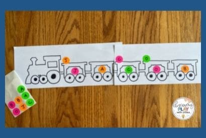 Train Name Recognition Dot Stickers Ideas