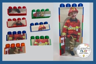 Image of All About Me Duplo Puzzle with picture of child on duplos for child to put together
