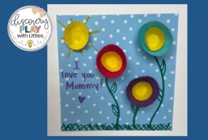 Image of Mother's Day cupcake liner flower picture