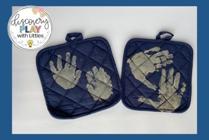 Image of Mother's Day handprint hotpads