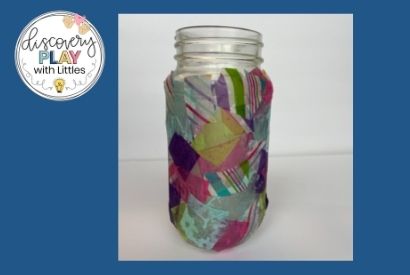 Image of Mother's Day tissue paper candle holder