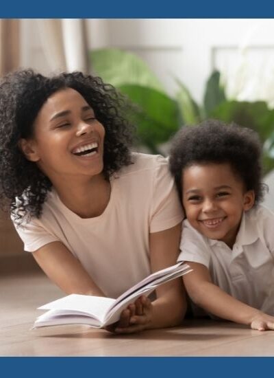 Image of Mom and Preschooler reading together