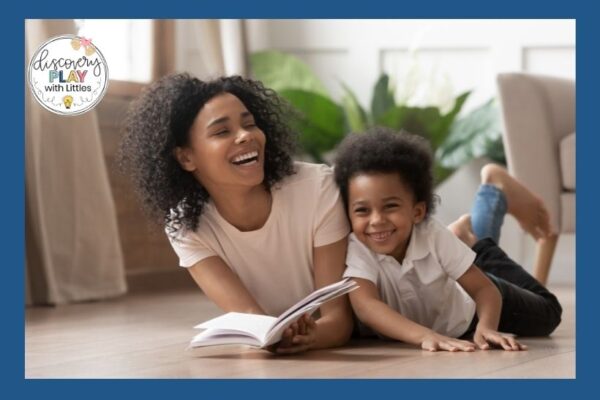 Image of Mom and Preschooler reading together