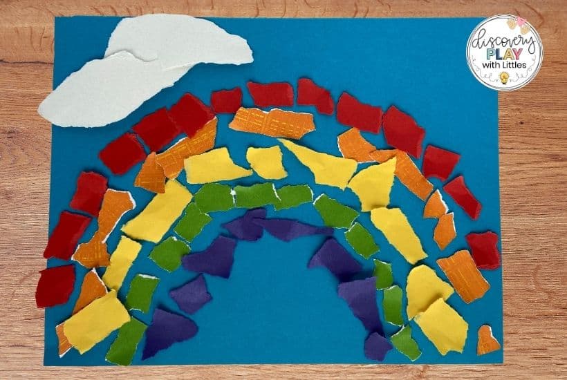 Image of torn paper rainbow