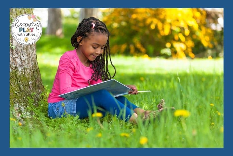 Image of girl reading about perseverance